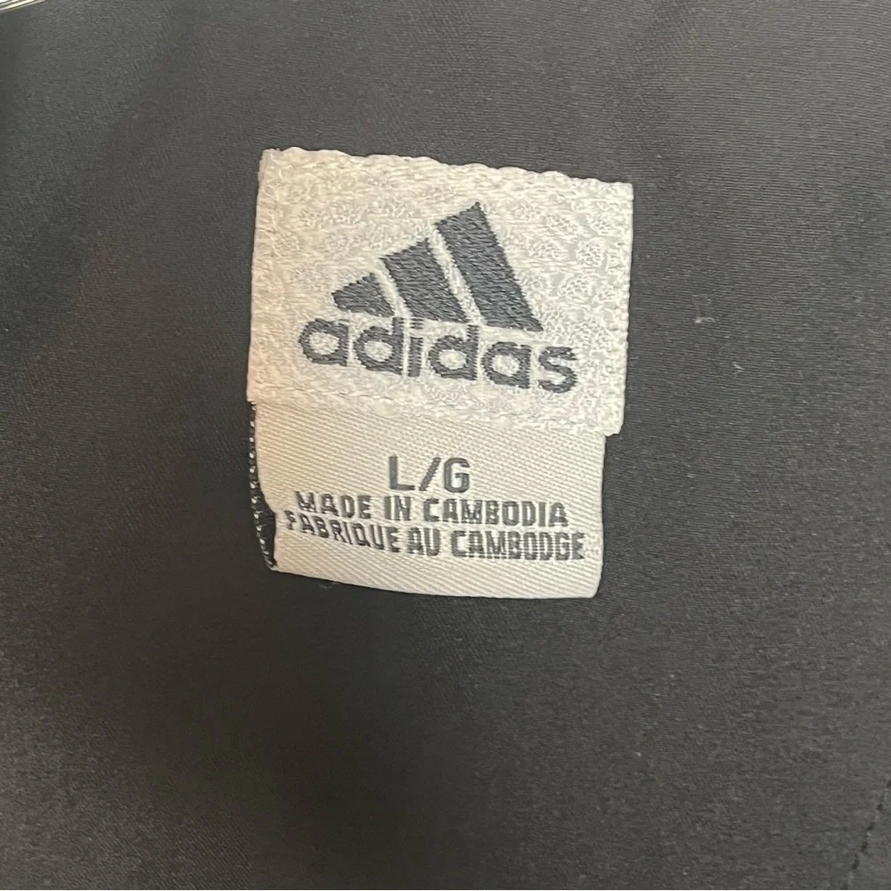 Adidas Black Quarter Zip Pullover ClimaShell Windbreaker Jacket Mens Sz L